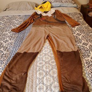 Fortnite XL costume with hood and faux headphones